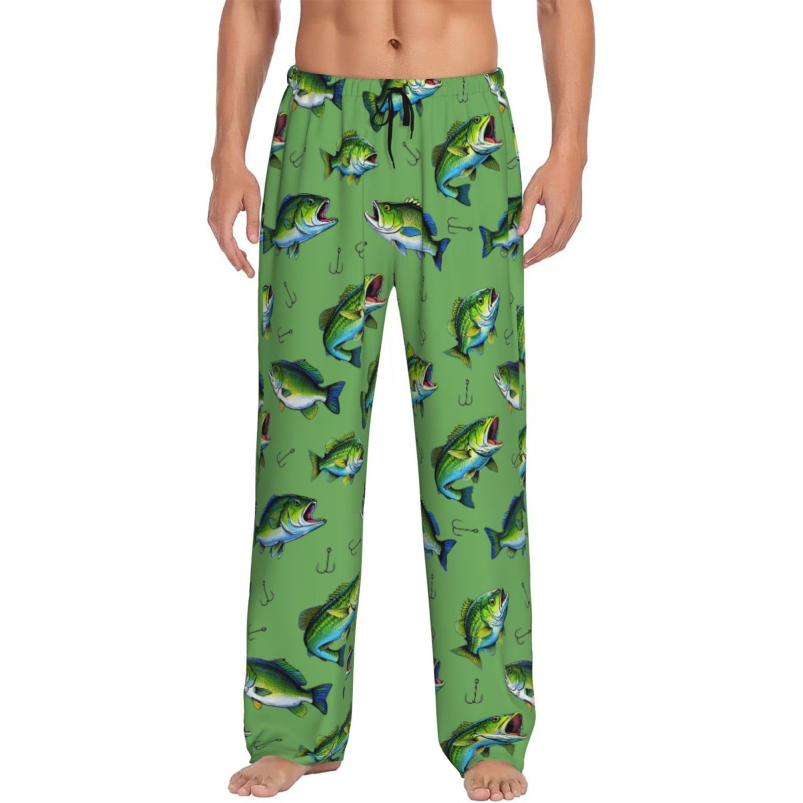 CHILEARTHER Funny Mens Pajama Pants Lounge Soft Sleep Pant Men Pajama Bottoms with Pockets Drawstring