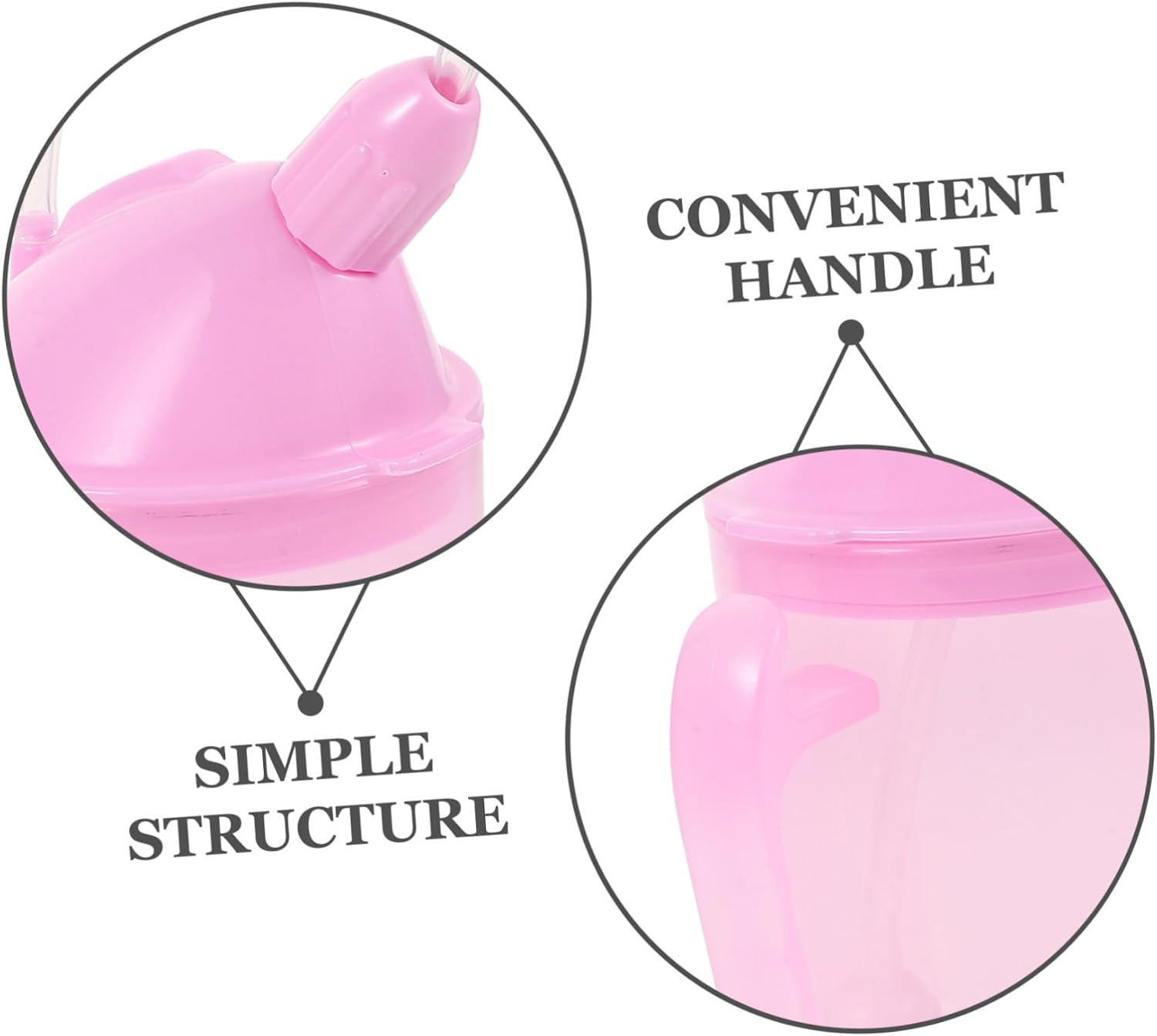 Unbreakable Disabled Patient Drinking Cup Straw Leakproof Convalescent Feeding Cup for Elderly and Maternity for Easy Drinking of Water Soup and Porridge