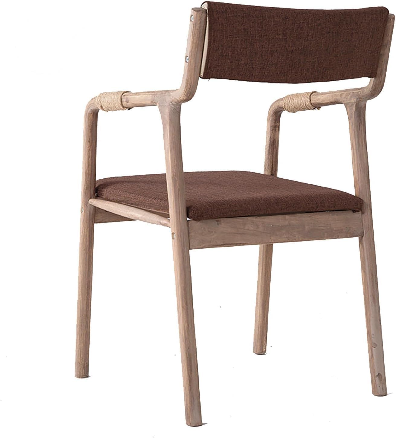 Chaise salle à manger rétro bois massif et velours pour intérieur chaleureux