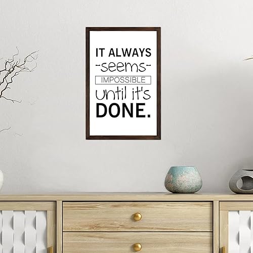 Miniatura 40 de In This Kitchen We Dance - Letrero de madera para decoración de pared, con citas religiosas, letrero de madera enmarcado, estilo rústico de granja