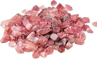 LYHYDMA guijarros 100g 200g espécimen de Grava Cuarzo Rosa Amatista decoración del hogar Colorido for Acuario(Strawberry Crystal,150g)