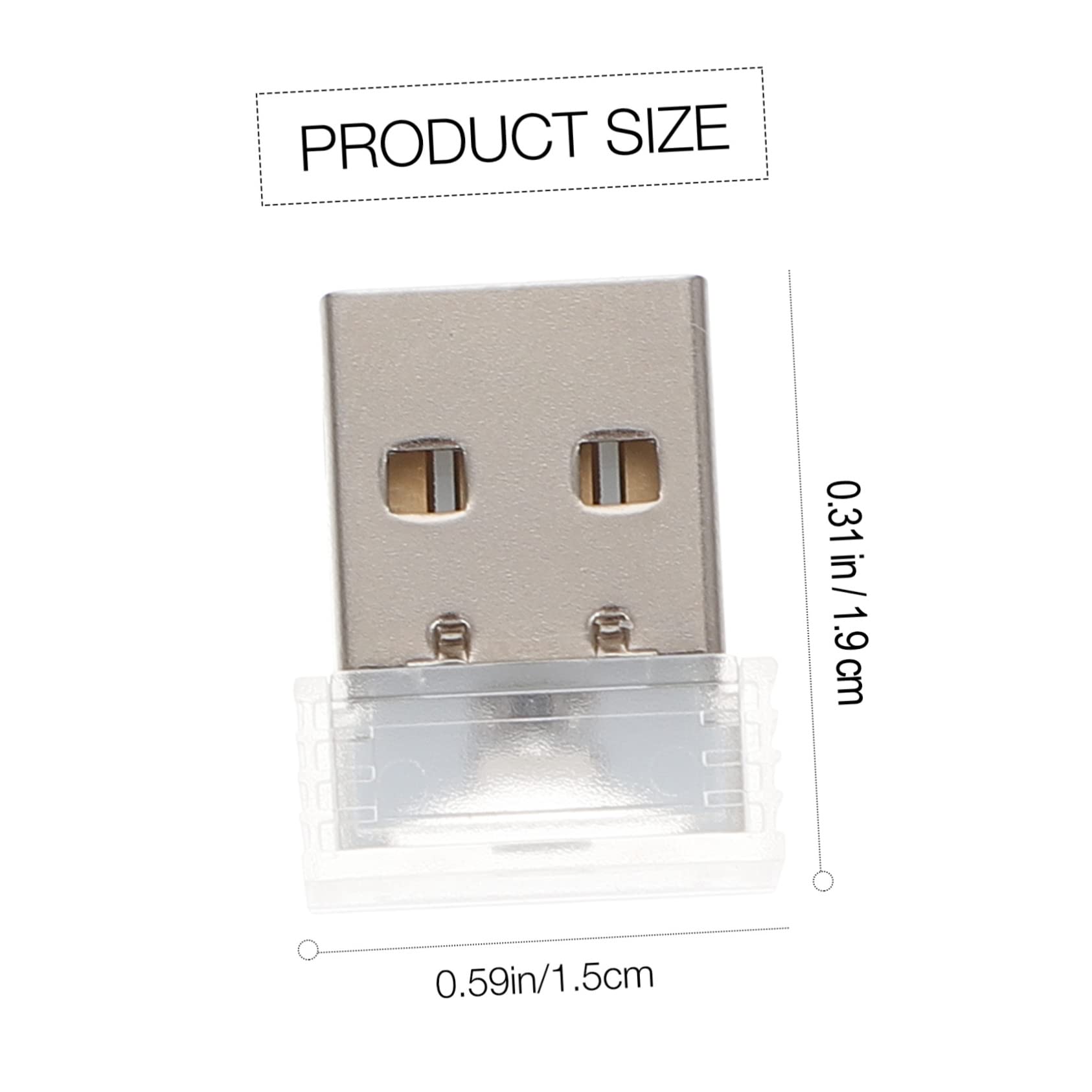 Gogogmee 4Pcs USB Car Interior LED Lights Portable Vehicle Illumination Lamps Easy Install Decorative Rgb Lighting for Comfortable Atmosphere No Wiring Required