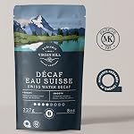 Virgin Hill Coffee - Swiss Water Decaf - Smooth Intensity & Medium Roast - Half Pound of High-Grade Coffee Beans - 8oz / 227 grams