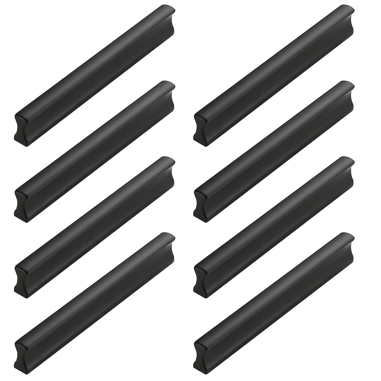 Poignées d'armoire en laiton brossé dorées de 5 pouces pour cuisine et tiroir de commode x8