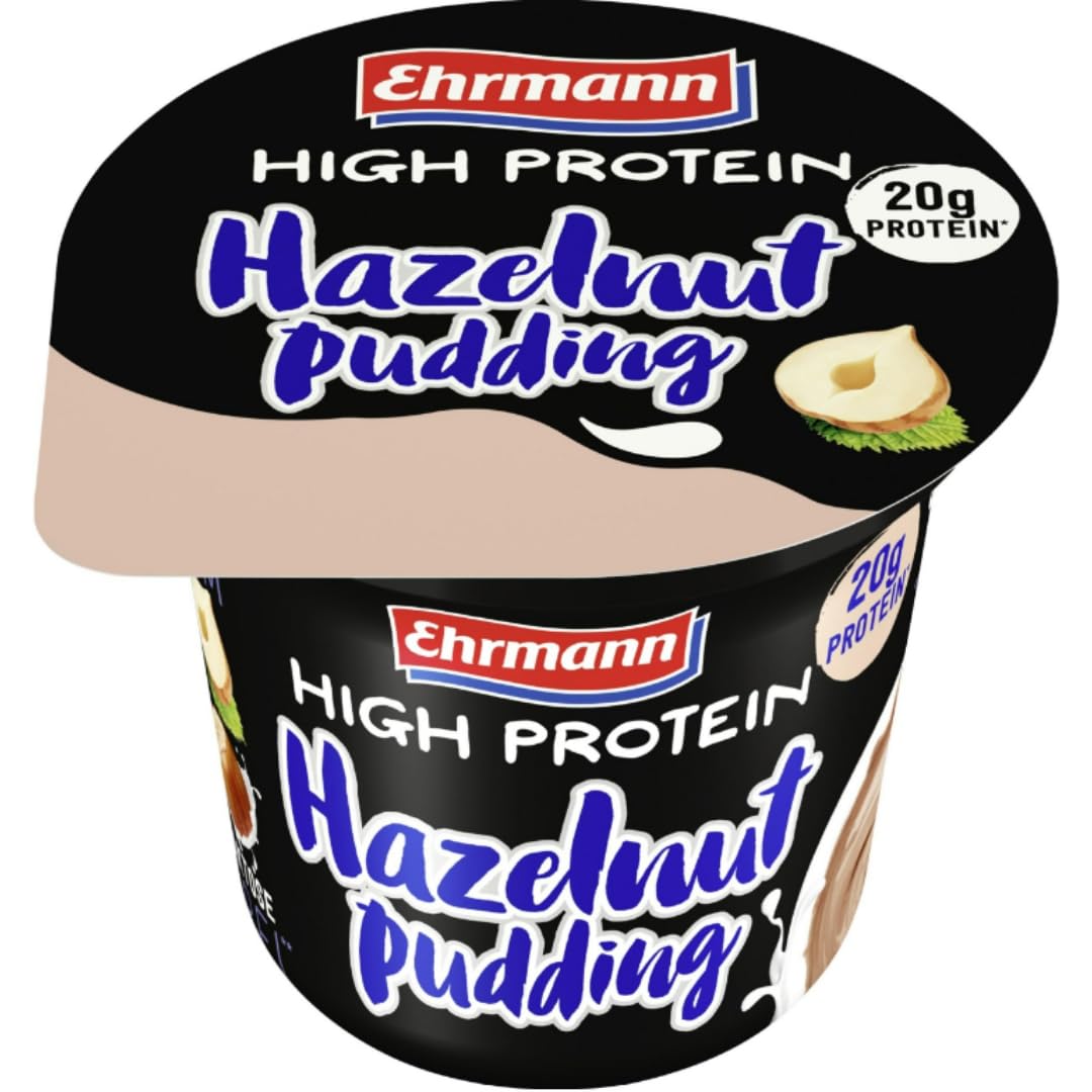 Ehrmann High Protein Pudding Hazelnut 200 gramm x 4 Stück [Frischegarantie]