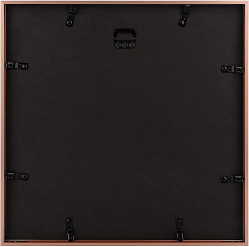 Vista 326 de Golden State Art - Marco de fotos de aluminio satinado clásico de 8 x 10 con alfombrilla de color marfil para fotos de 5 x 7 y cristal real, Dorado