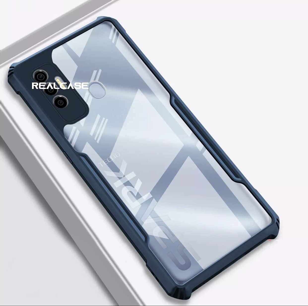 REALCASE Tecno Spark 7 / 7T Back Cover Shockproof Bumper Crystal Clear | 360 Degree Protection TPU+PC | Camera Protection | Acrylic Transparent Eagle Cover Case for Tecno Spark 7 / 7T (E-Blue) (B0993QP8LH) Amazon Price History, Amazon Price Tracker