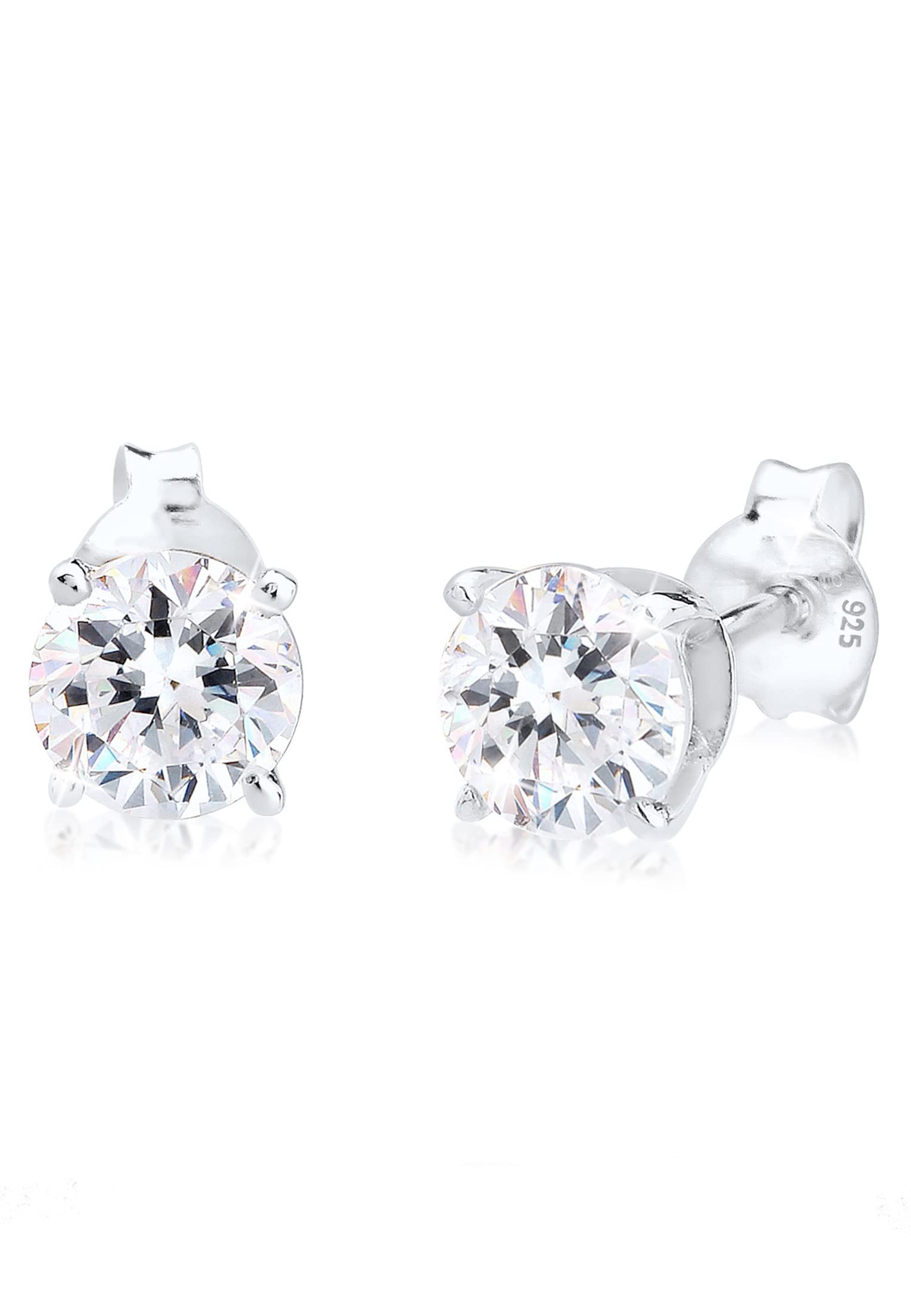 Elli Earrings Solitair Basic Crystals 925 Sterling Silver