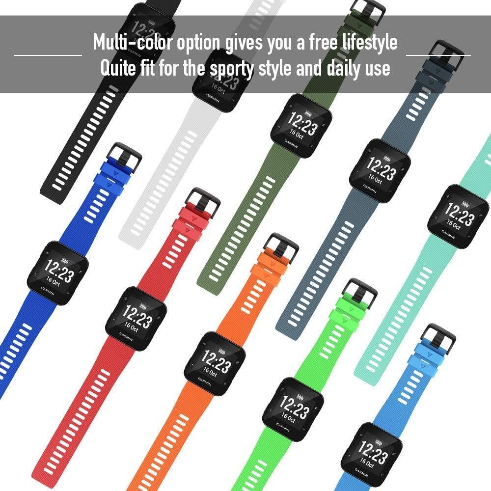 2 szt. do Garmin Forerunner 35 miękkie silikonowe paski zastępcze