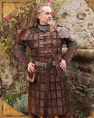 leifide medieval viking belt faux leather arm guards renaissance accessories viking leather bracers medieval bag