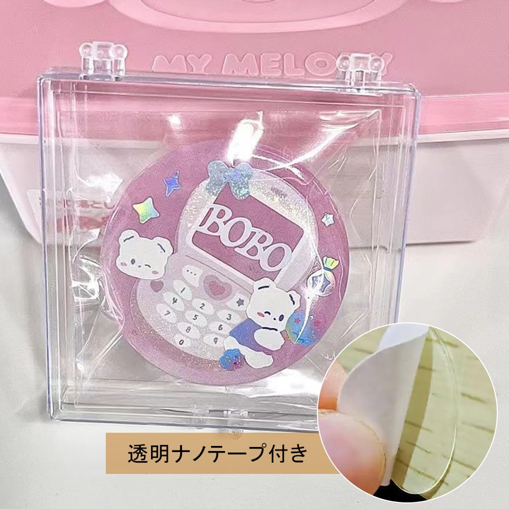 Bonpoint♡プレミアムナイトコフレ（ボックス）♡3M♡箱に凹み等あり Amazon | Umora 缶バッジ ディスプレイケース クリア ボックス