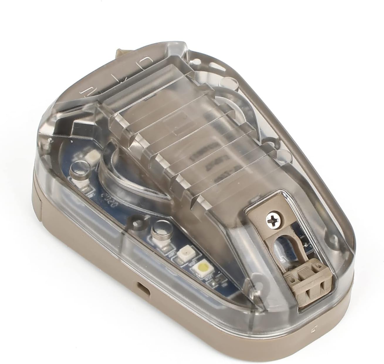 Tactical Helmet Signal Light Optional 4 Modes with Visible LED + IR Constant-on/Strobe, Waterproof Ladybird Survival Identification Lamp for Outdoor Sports