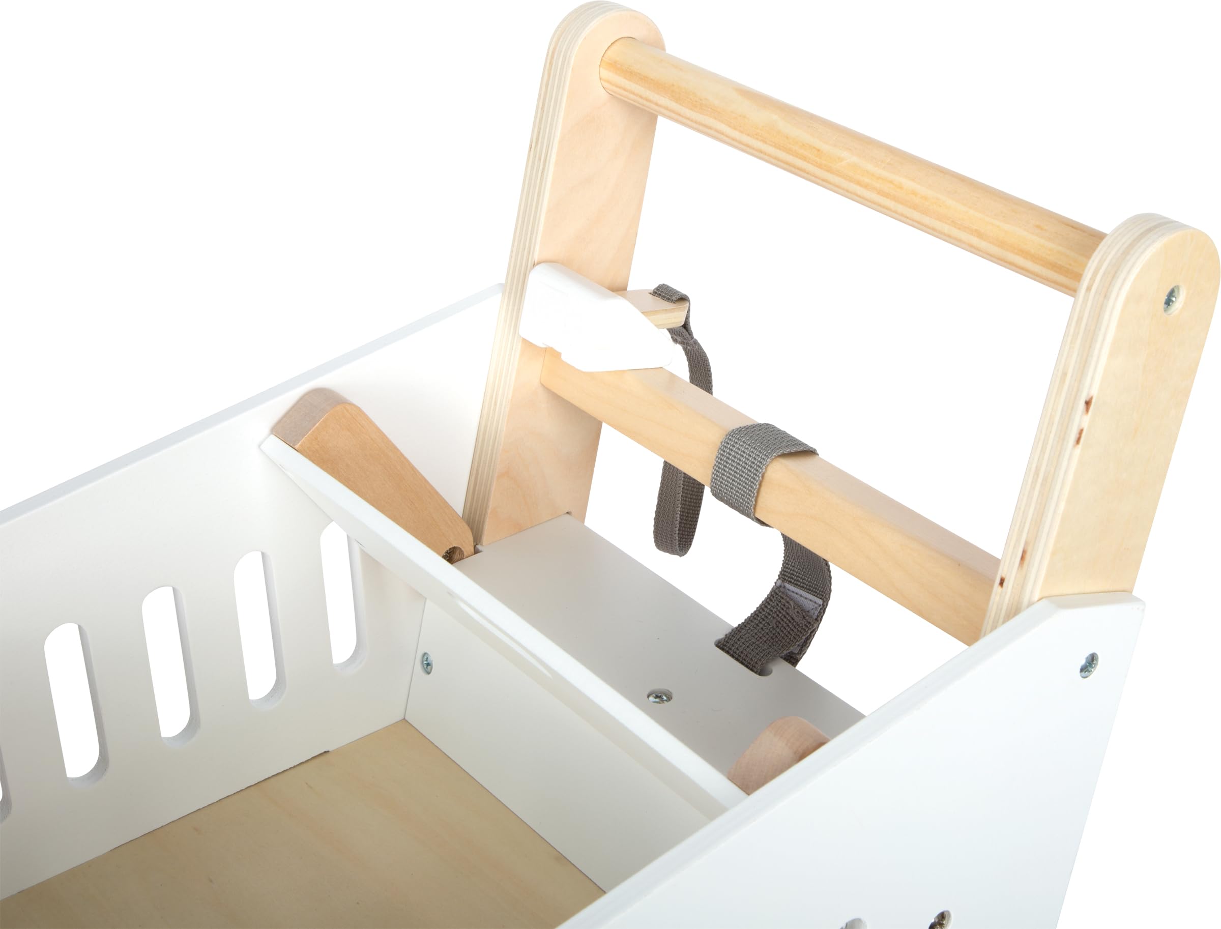 Small Foot Caddie en Bois « Fresh », Chariot de Jeu Robuste avec siège Enfant, pour boutiques et Cuisines, dès 2 Ans, 12836