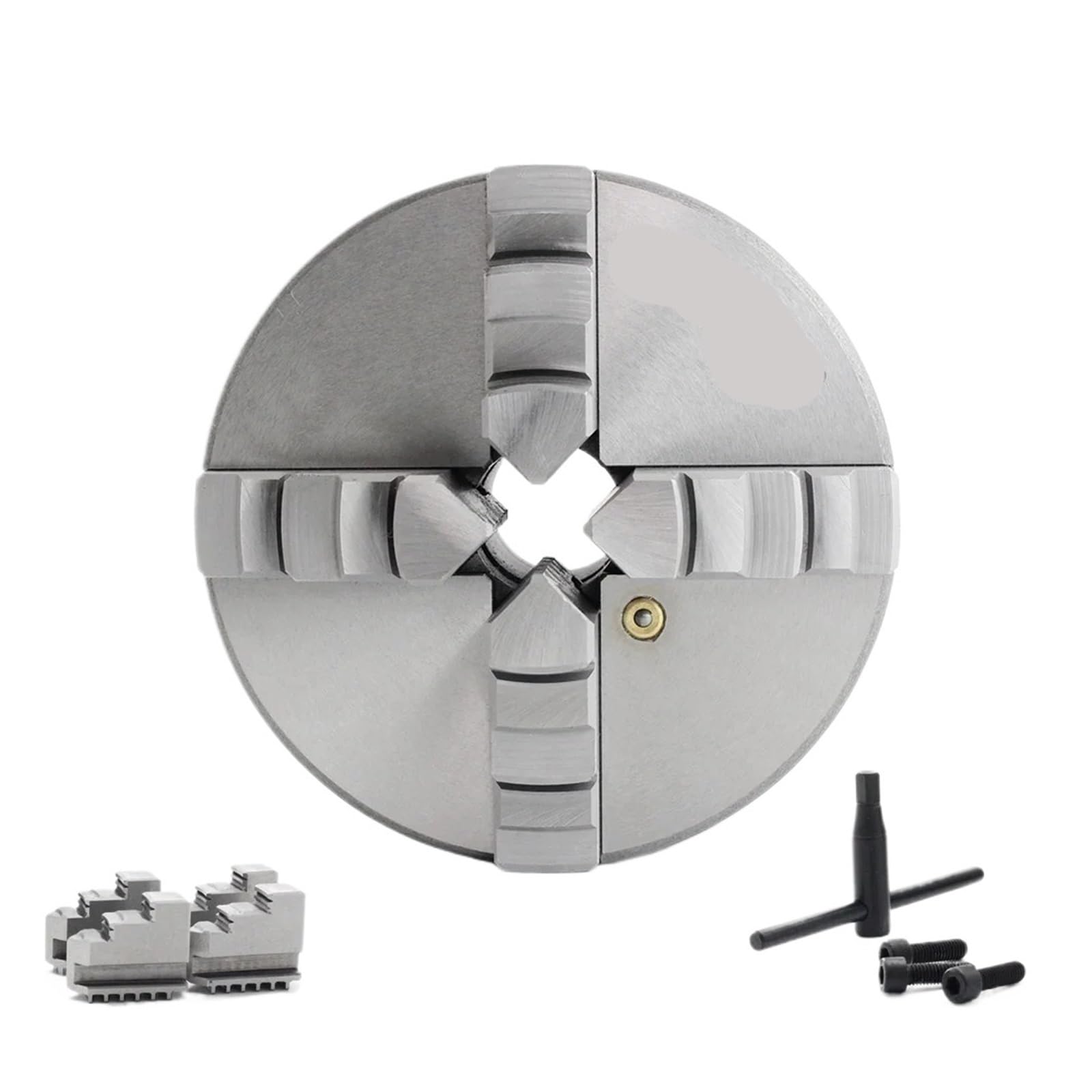 Iklaaqetbxps K12-130 K12 Series 4 Jaw Manual Self-Centering Lathe Chuck