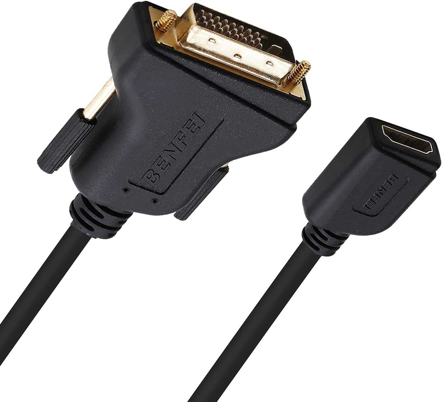 DVI to HDMI, Benfei Bidirectional DVI (DVI-D) to HDMI Male to Female Adapter with Gold-Plated Cord : Electronics