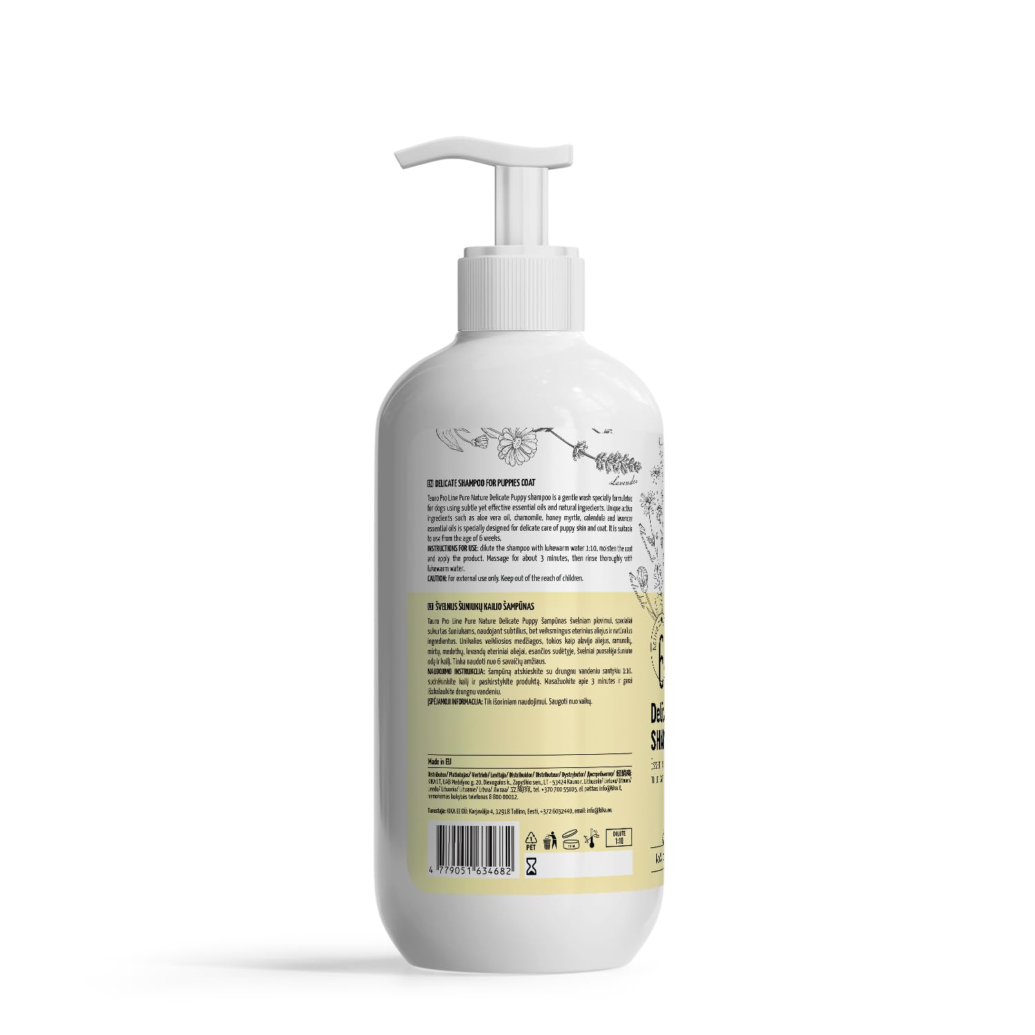 Tauro Pro Line Pure Nature Puppy & Kitten Shampoo, Gentle Sensitive Grooming Care with Essential Oils - Image 2