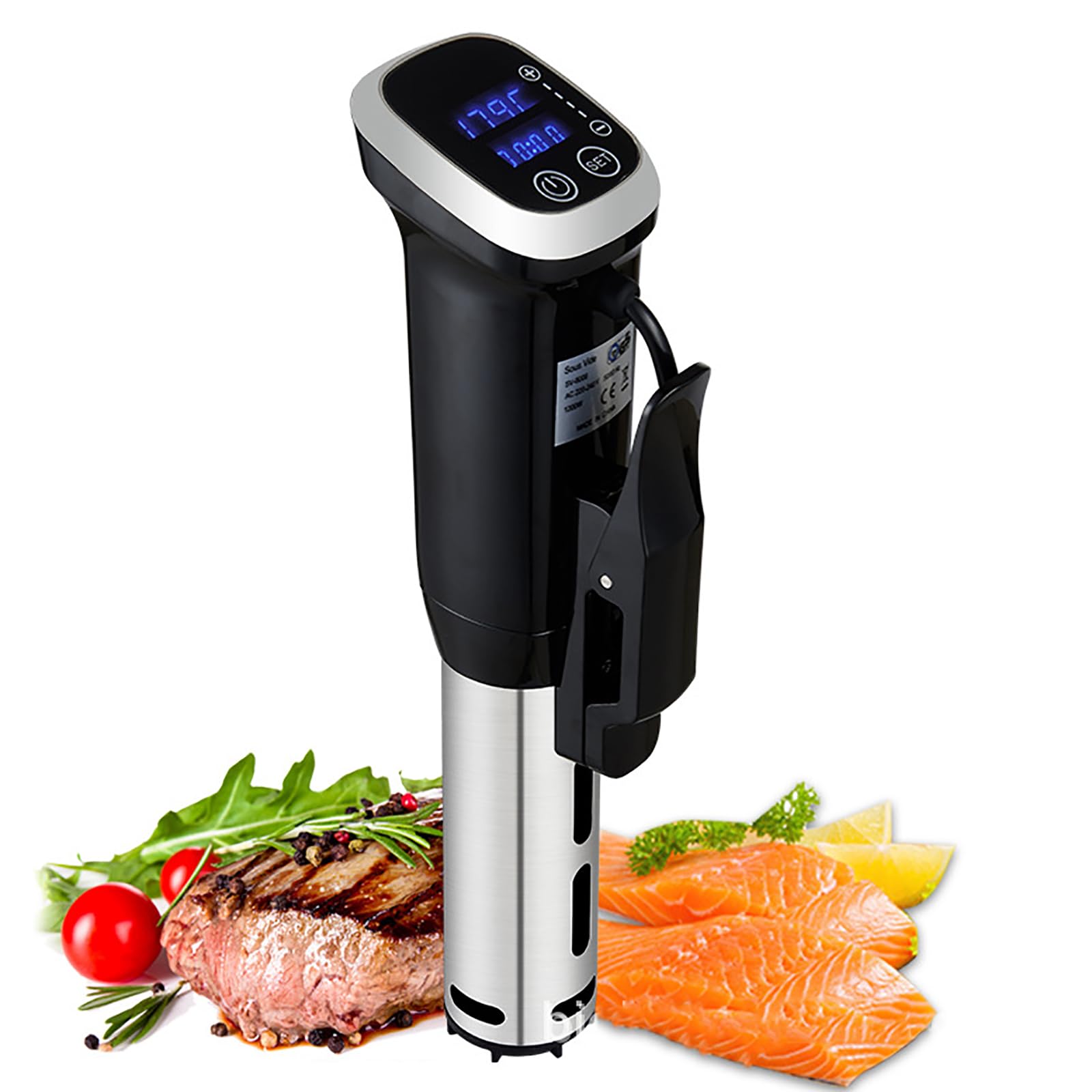 Adtzpc Precision Cooker Immersion Circulator, 1200W Water Sous Vide Device with Accurate Temperature and Time Control, Ultra Quiet Sous Vide Precision Cooker for Beginners Home Chefs