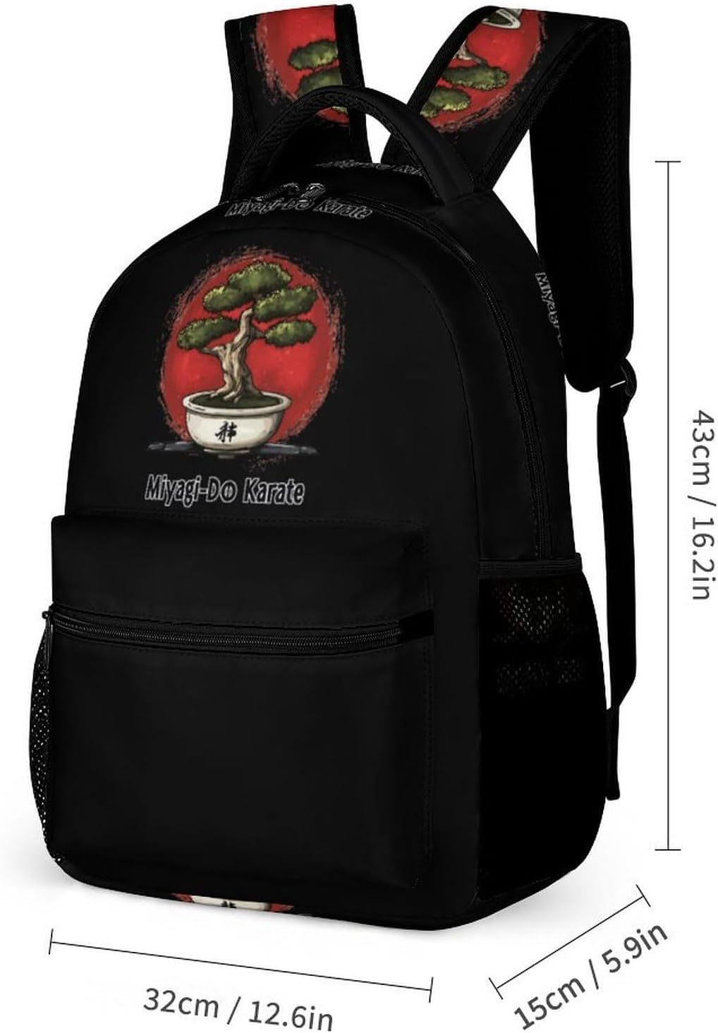 Miyagi-Do Karate Bonsai Tree Laptop Backpack Lightweight Computer Bag Travel Daypack for Work Business