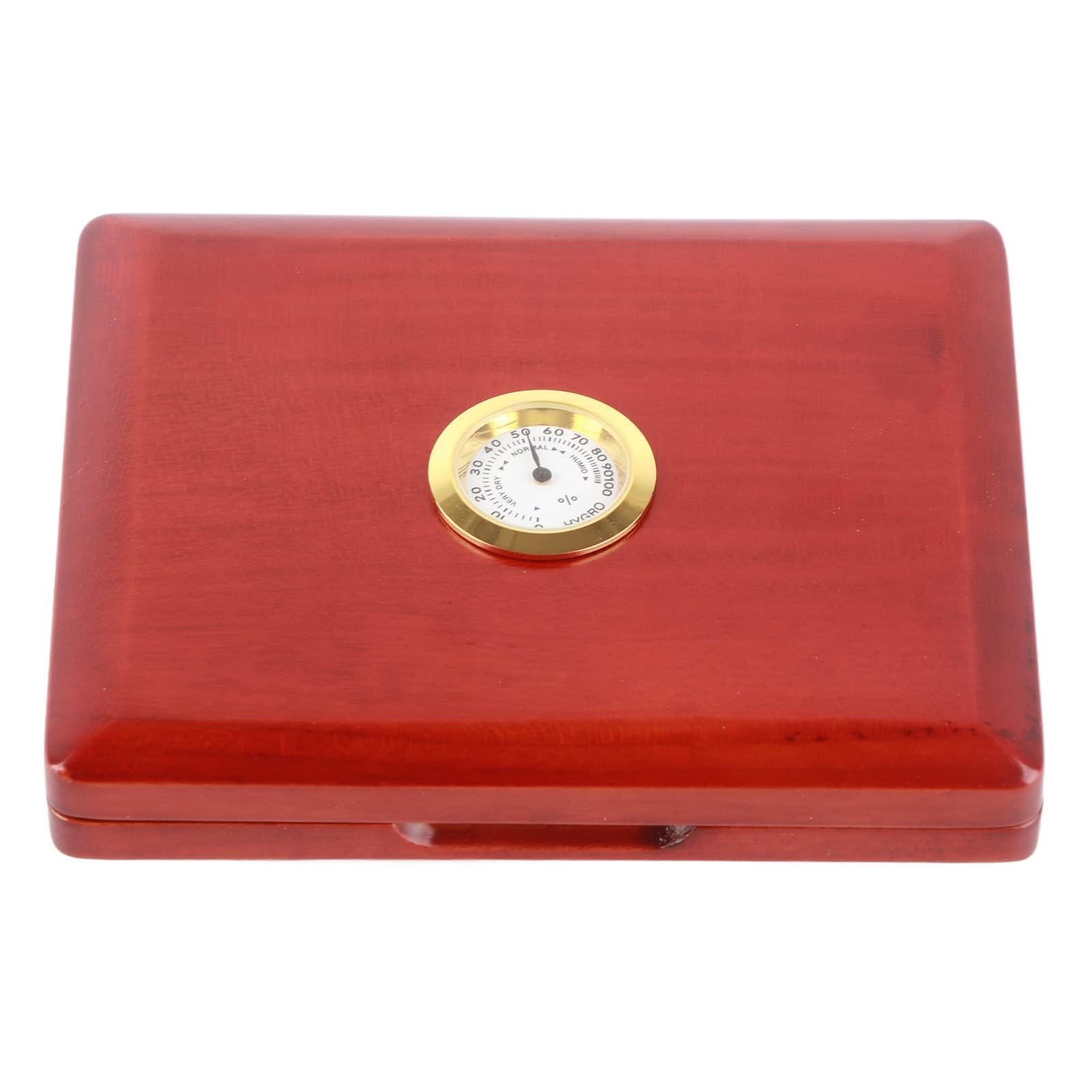 Custodia per Ance per Sassofono, Scatola per Ance in Legno Massello con Igrometro per Sassofono Clarinetto (ambra)