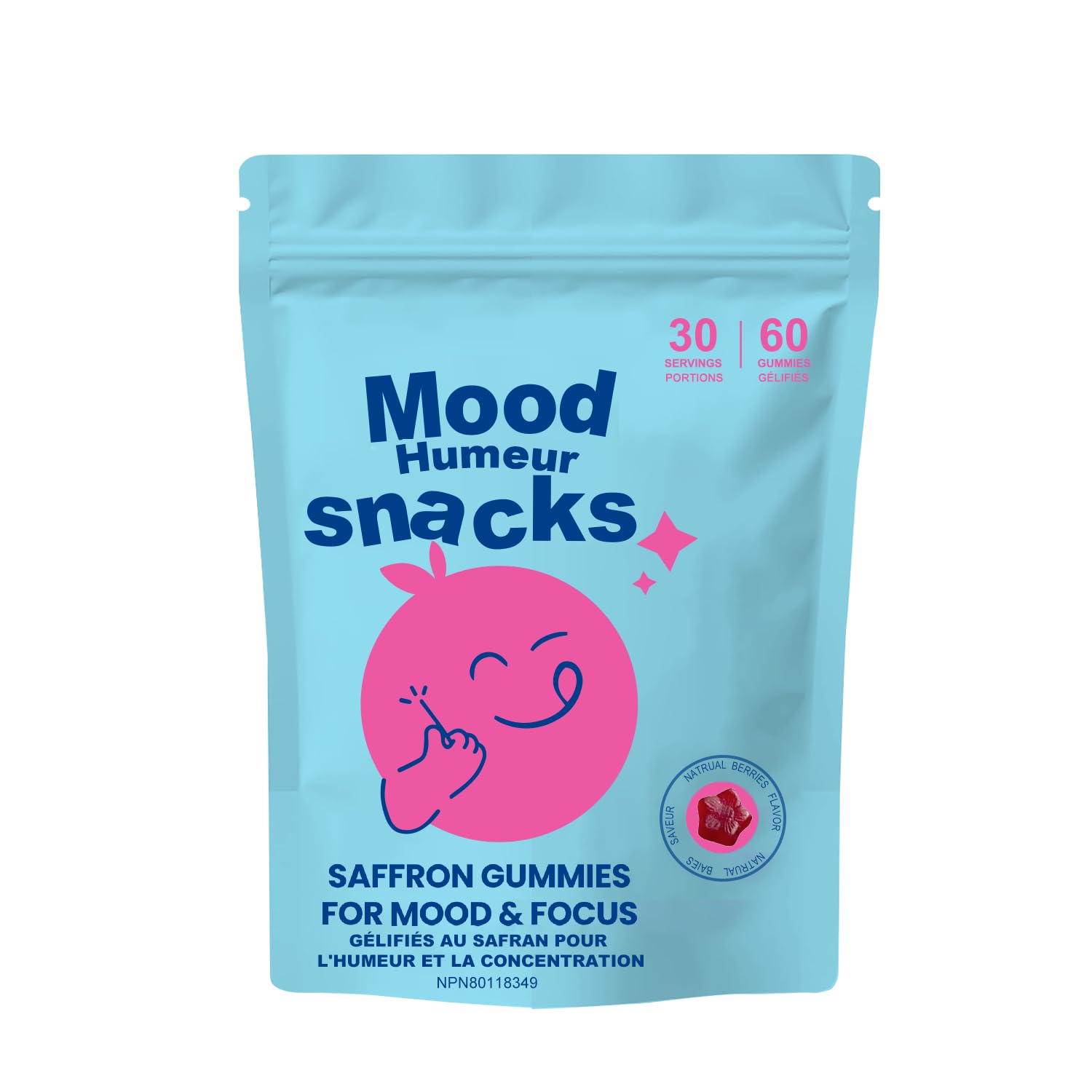 Saffron Extract - Saffron Extract Gummies for Mood, Calm Nerve, Focus & Eye, Zzz Support - 60 Count