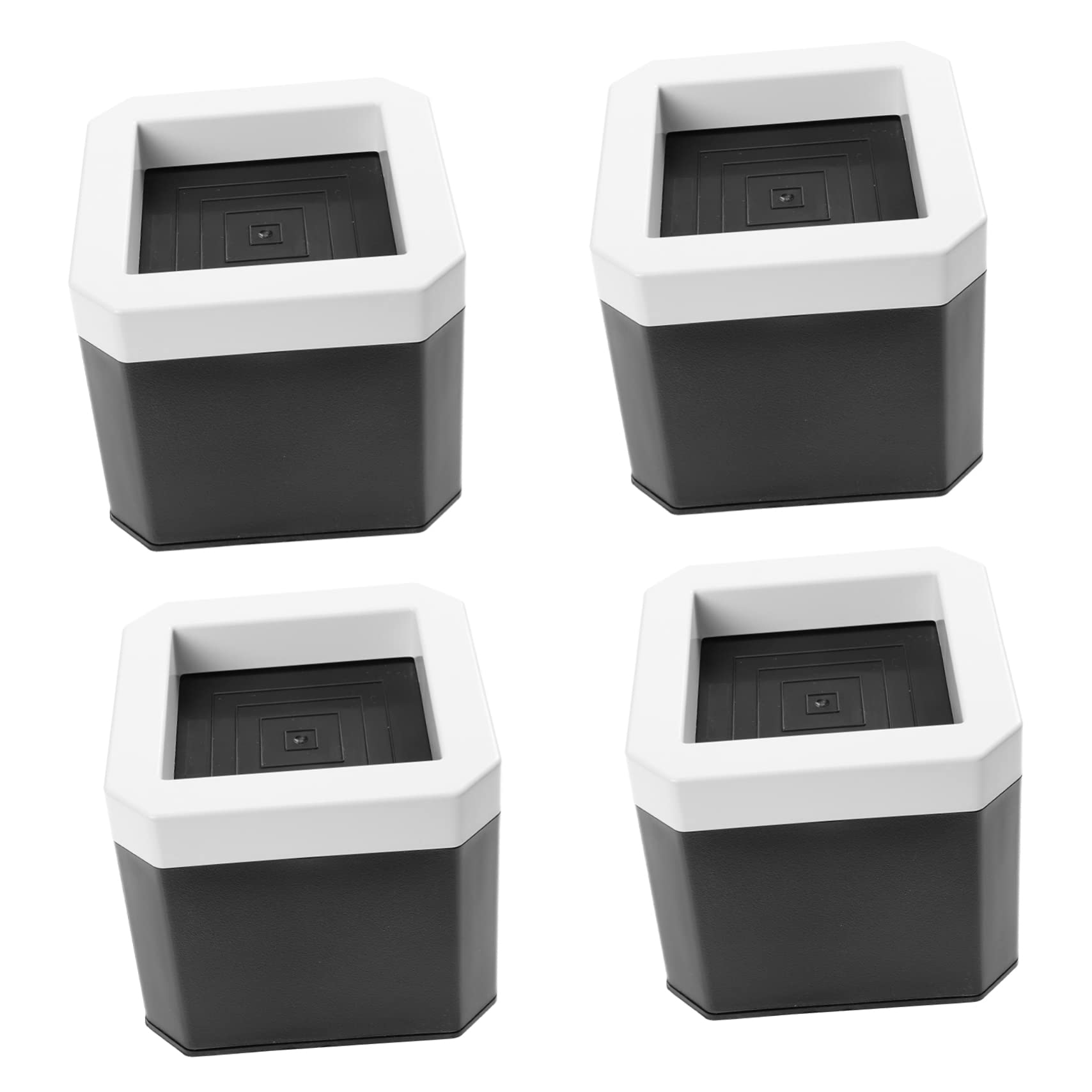 PRETYZOOM 4pcs Heavy Duty Bed Risers Couch Heightening Pads Adjustable Furniture Risers Anti-Slip Mats