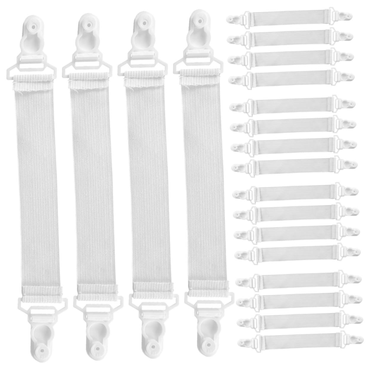 OUNONA 5 Sätze Teiliges Bettlakenhalter Clips rutschfeste Bettlakenbefestigungen Für Spannbettlaken Bettdecken Und Tischdecken Für Einen Ordentlichen Und Stabilen 20 Stück * 5