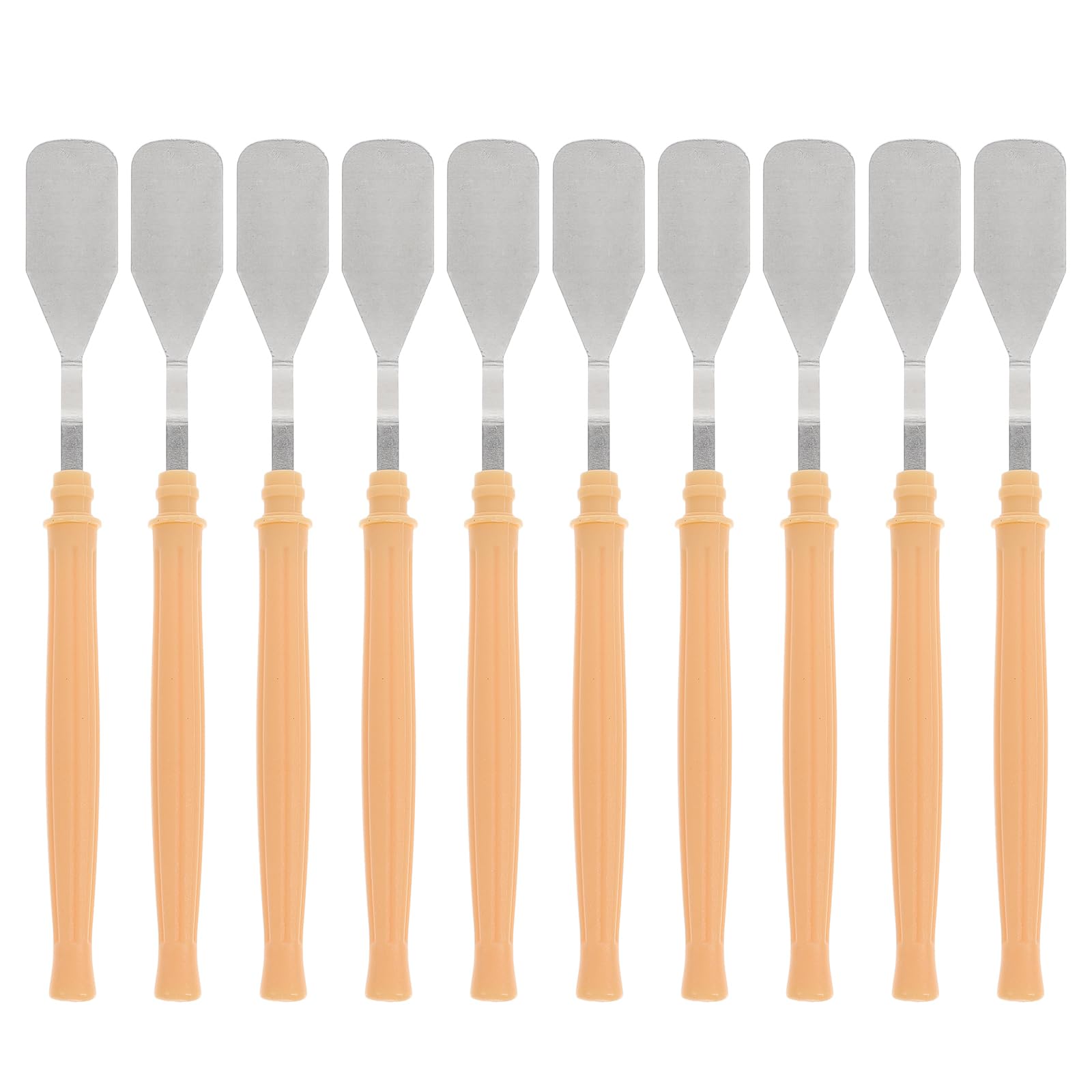 Ciieeo 10pcs Art Knife Stainless Steel Spatula Knife Painting Paint Scraper Stainless Spatula Artist Scraper Color Mixing Scraper Metal Spatula Artists Knife Set Color Mixing Tool