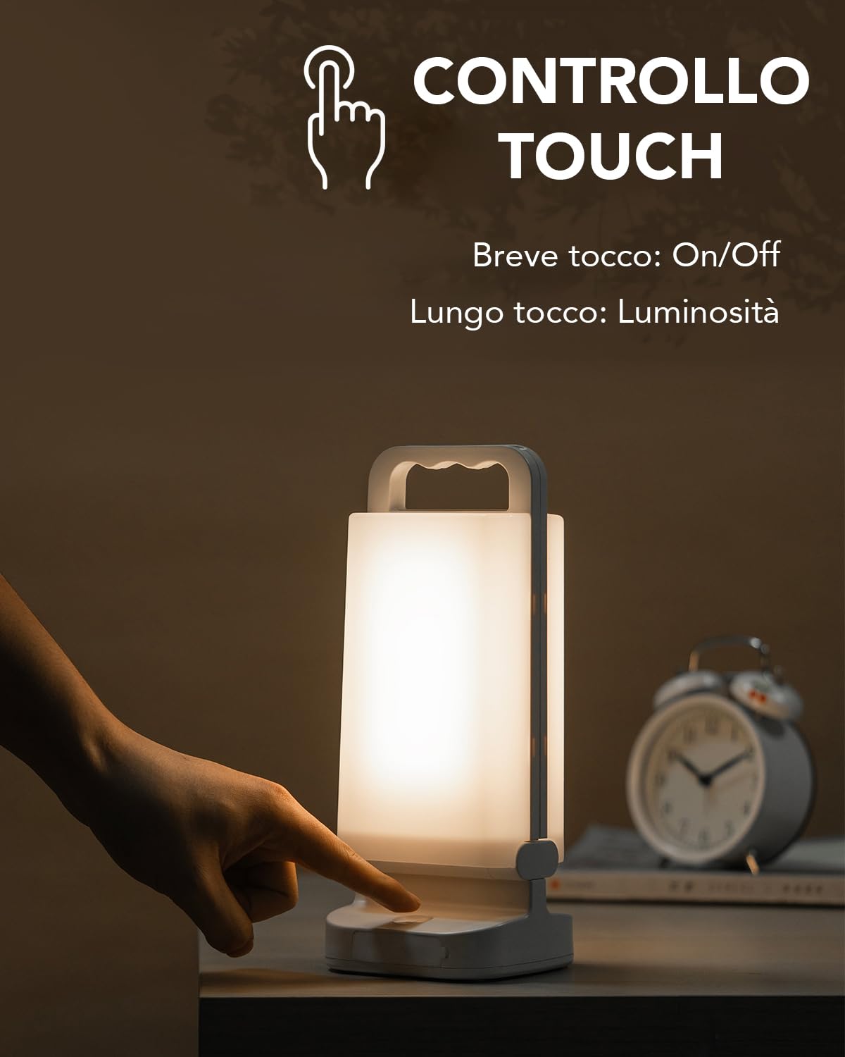 Lepwings Lampada da Campeggio Solare Ricaricabile 6000mAh, Lanterna LED Portatile da Esterno fino a 80 Ore, Funzione Power Bank, Luce Touch IPX4 Impermeabile per Tenda, Escursione ed Emergenza