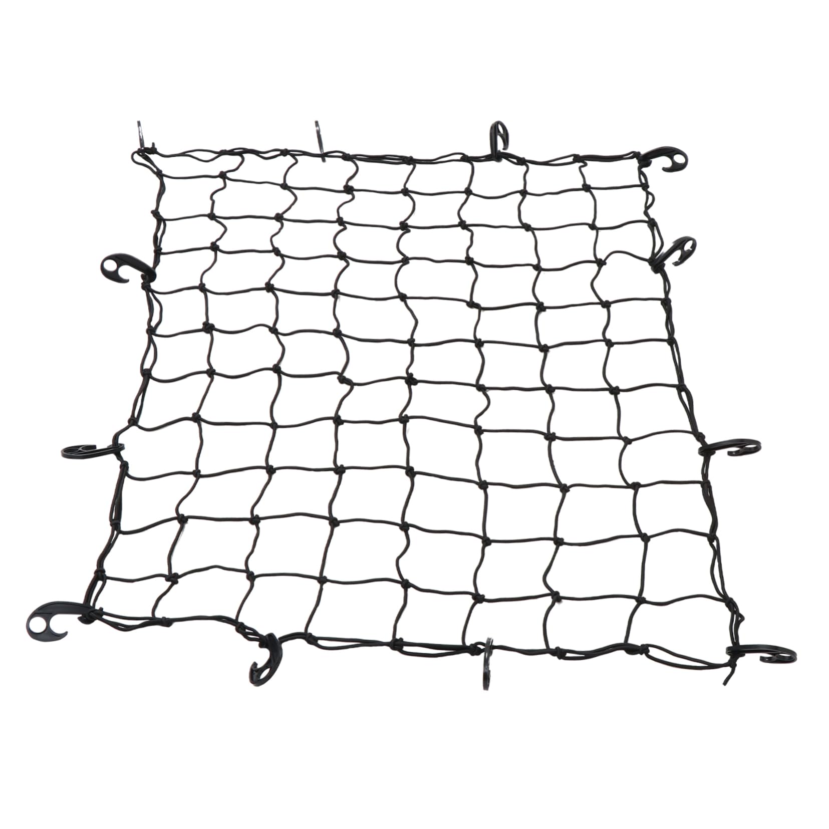 Filet à Bagages Noir 120x90 Cm en Caoutchouc pour Voiture