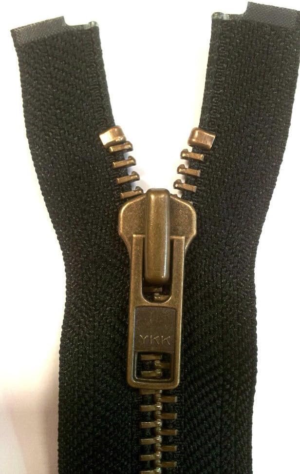 Fermeture à Glissière YKK Plastique Divisible 5 Mm, Noir - Longueur 50 à 100 Cm - Pour Vestes Et Vêtements