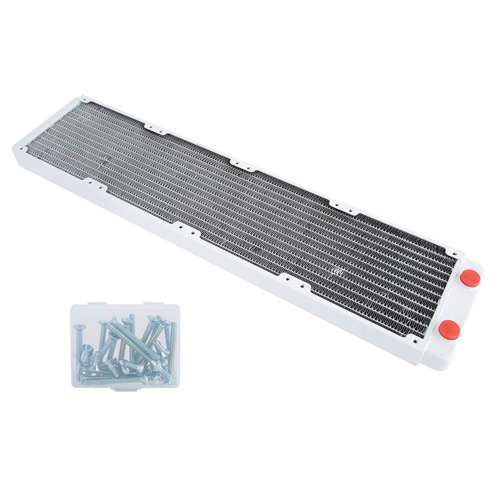 Radiador de Refrigeración por Agua para PC con Disipador de Calor de Cobre para Computadoras y Equipos Industriales Construcción de Latón Duradero de 480 Mm
