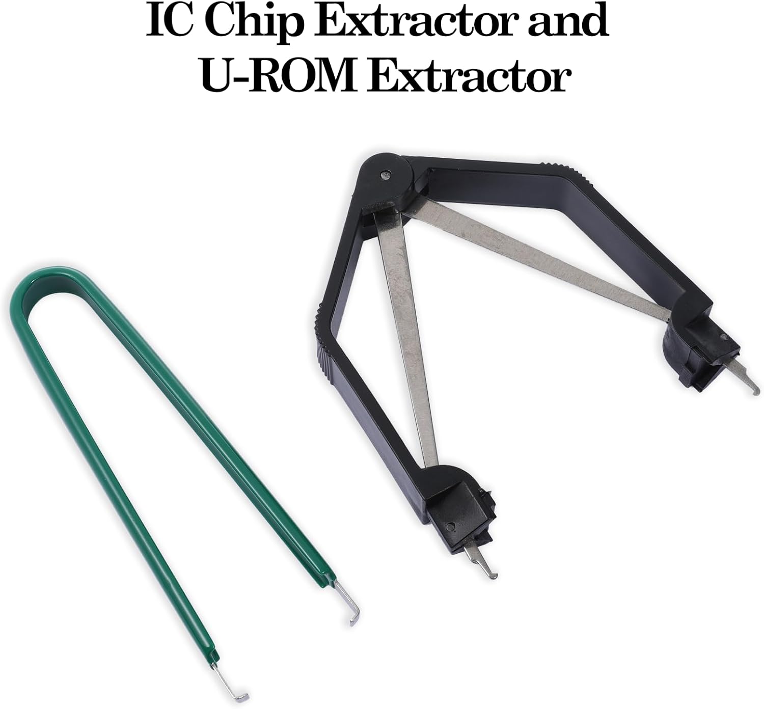 IC PLCC Chip Extractor U-Shape ROM Extractor Puller IC Chip Remover Tool Motherboard Circuit Board Component Puller Tool Clip Pliers for Disassembly of Electronic Component Jewelry