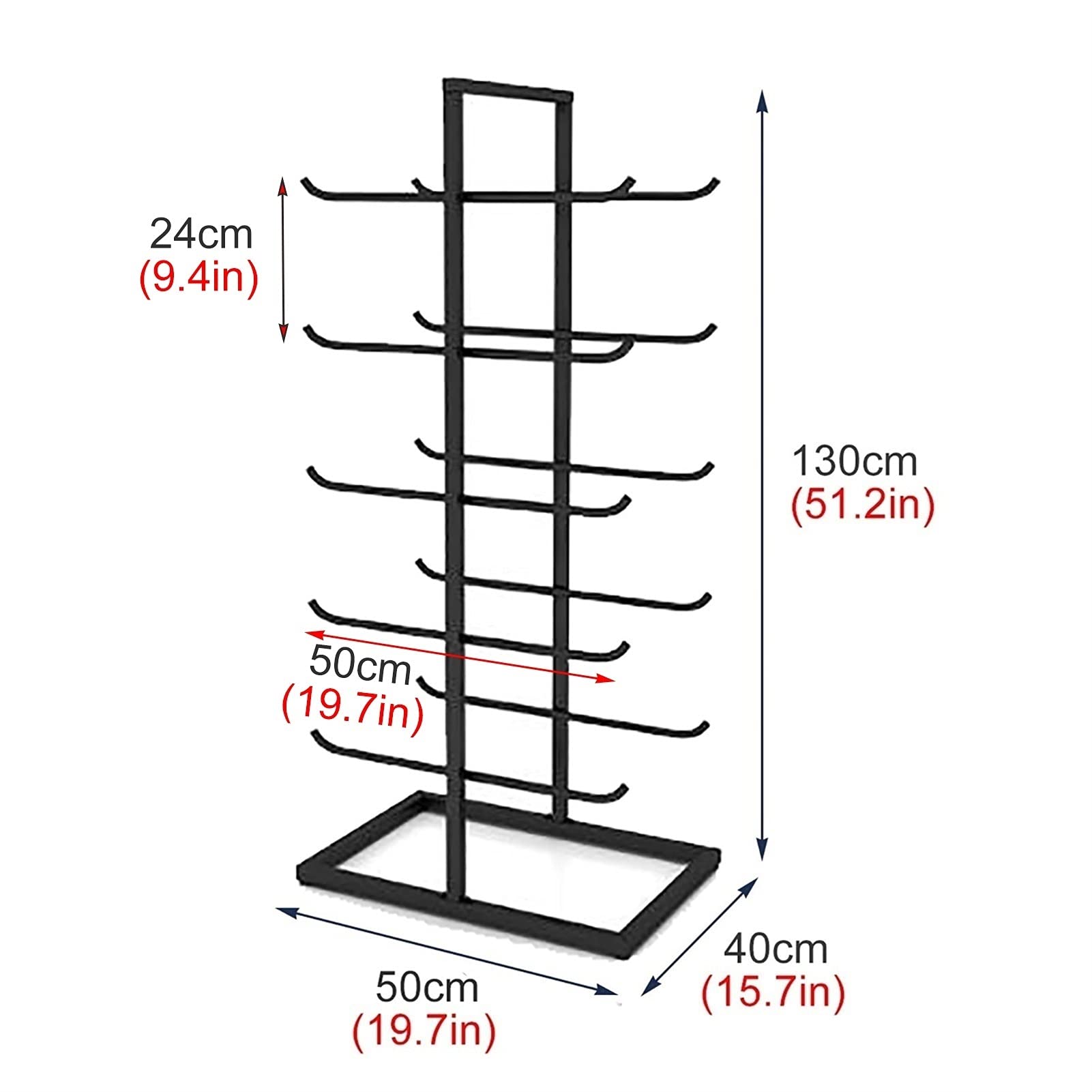Soporte para Esterilla de Yoga, Estante Vertical de 5 Niveles, Gran Capacidad para Gimnasio en casa, Organizador de Rodillos de Espuma y Toallas, Estante metálico para Esterilla de Yoga (mar