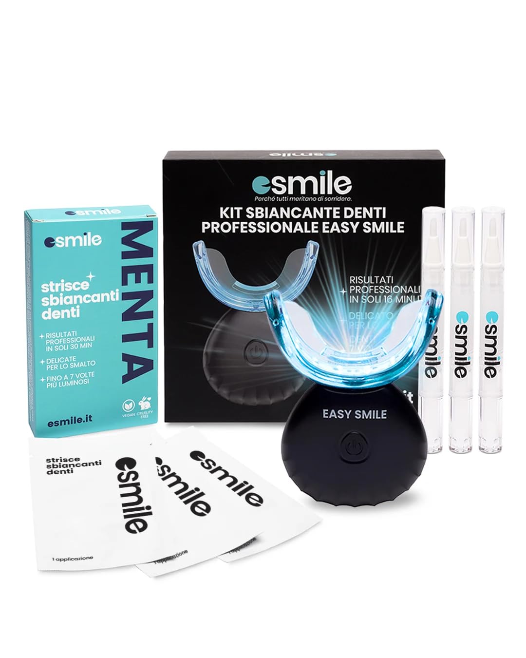 Esmile: Kit lampada led + Strisce sbiancanti
