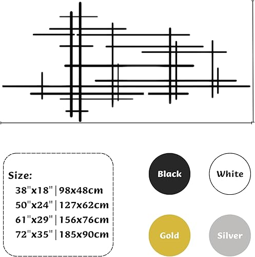 Vista 3 de Arte de pared de metal, arte de pared geométrico de metal, arte de pared geométrico, decoración de pared geométrica de metal, arte abstracto