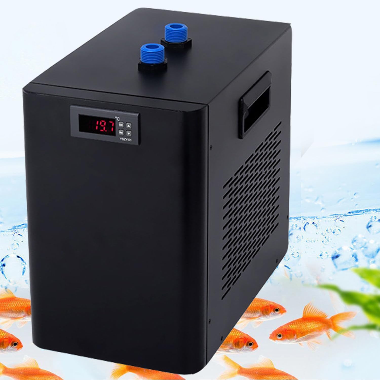 Fish Tank Water Chiller 160L/300L/500L,Aquarium Digital Fish Tank Water Cooling Machine Thermostat for Small-Scale Refrigeration Heating (500L)