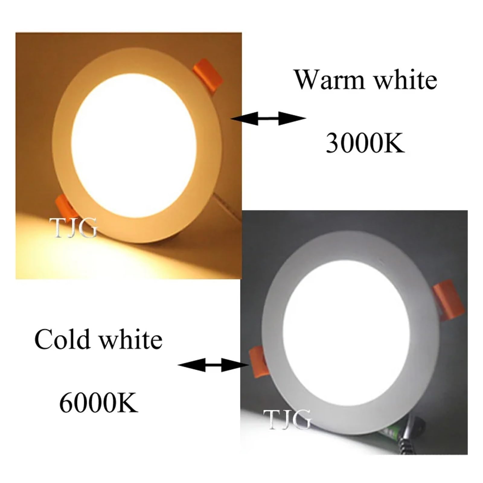 eufeifeiegds 220V 110V LED-Einbaustrahler 3W 5W 7W 9W 12W 15W 18W Dickes Aluminium LED-Deckenleuchte for Wohnzimmer und Schlafzimmer(Natural white 4000K,BLACK_30W)