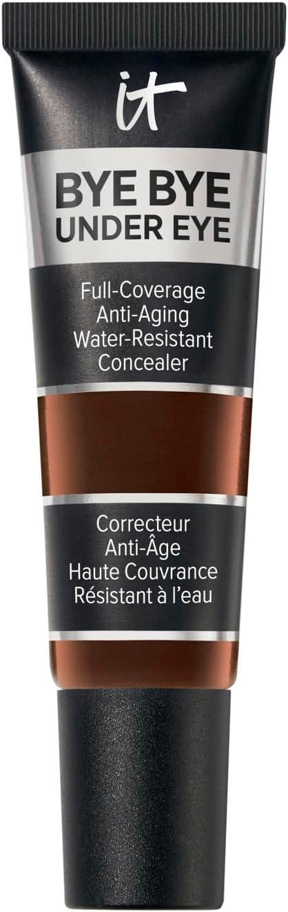 IT Cosmetics Bye Bye Under Eye Concealer - Water-Resistant, 24H Full Coverage Brightening Concealer For Dark Circles, Fine Lines, Redness & Discoloration, Anti-Aging Color Correcting Cream - 0.4 fl oz
