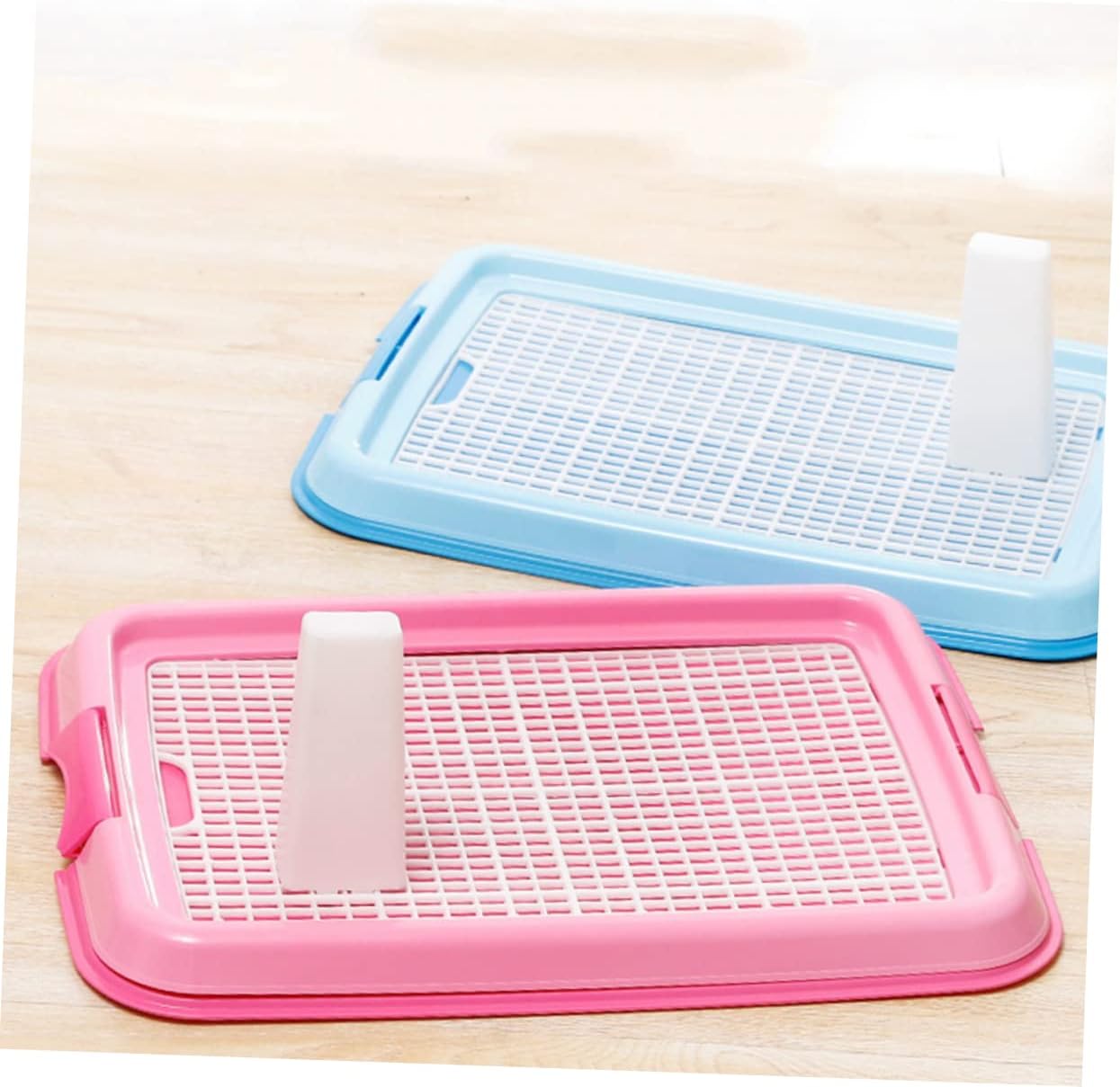 DOITOOL Pet Toilet Plastic Pallet Indoor Dog Potties Indoor Dog Potty Pee Mesh Pad Pee Pad Holders for Puppies Puppy Tray -Slide Toilet Gird Pet Sit
