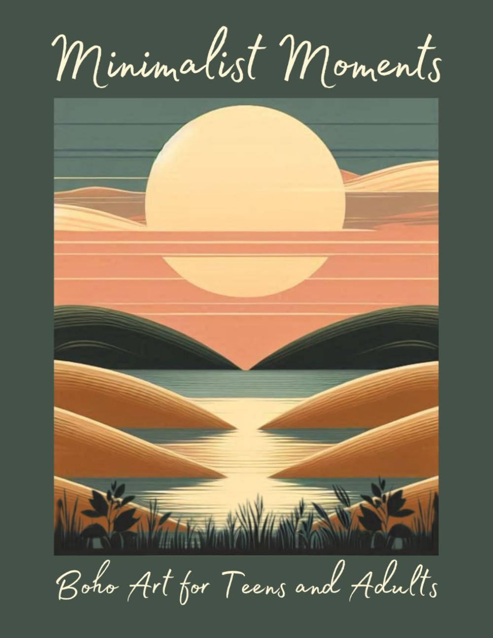 Minimalist Moments Coloring Book: Boho Minimalist Art Coloring Book for Teens & Adults with Abstract Coloring Pages for Relaxation and Stress Relief