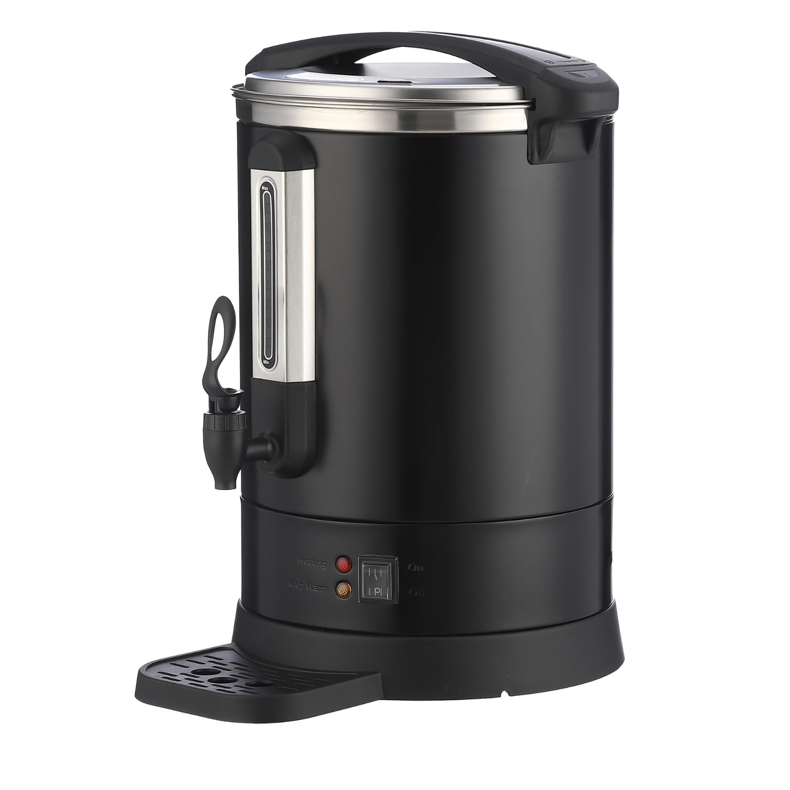 100 Cup Stainless Steel Coffee Urn, 14 L Double Wall Coffee Dispenser, Commercial Grade Hot Beverage Dispenser, Fast Brewing, Perfect for Buffet Party Catering Wedding, Easy Cleaning