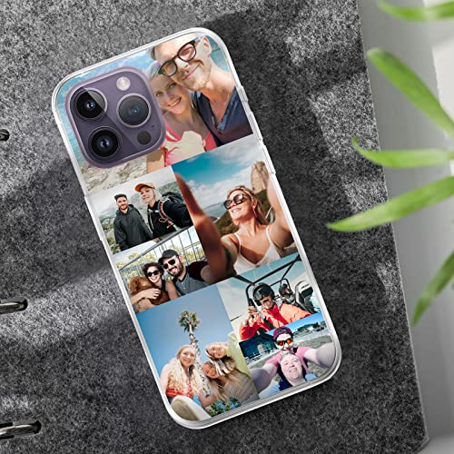 Abcjojo Personalized Custom Phone Cases,Compatible With Iphone 14 13 12 11 Pro Max Mini Plus Xr X Create Your Own Picture Phone Case With Photos,Suitable For Family,Friends And Gift Giving (7 Photos) #TOP3