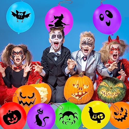 36PCS Halloween Punch Balloons - 18in Colorful Latex Party Favor for Kids, Ghost Balloons, Trick or Treat Goodie Bag Fillers - Image 4
