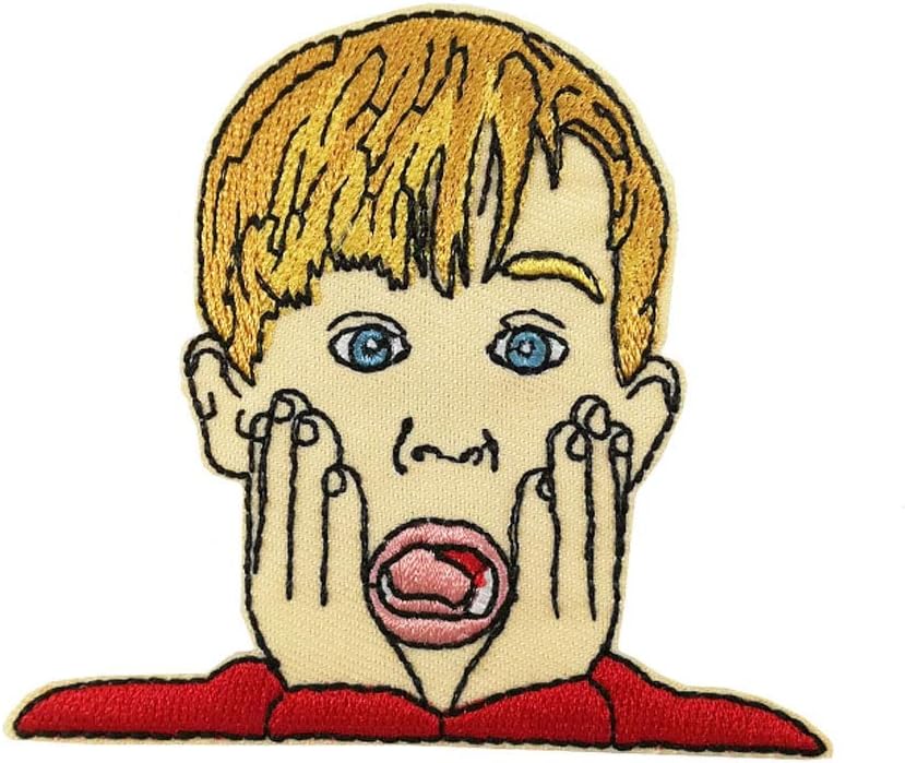 Cute-PatchHome Alone Gifts Embroidered Iron on sew on Patch for T-Shirt Backpack Scarf