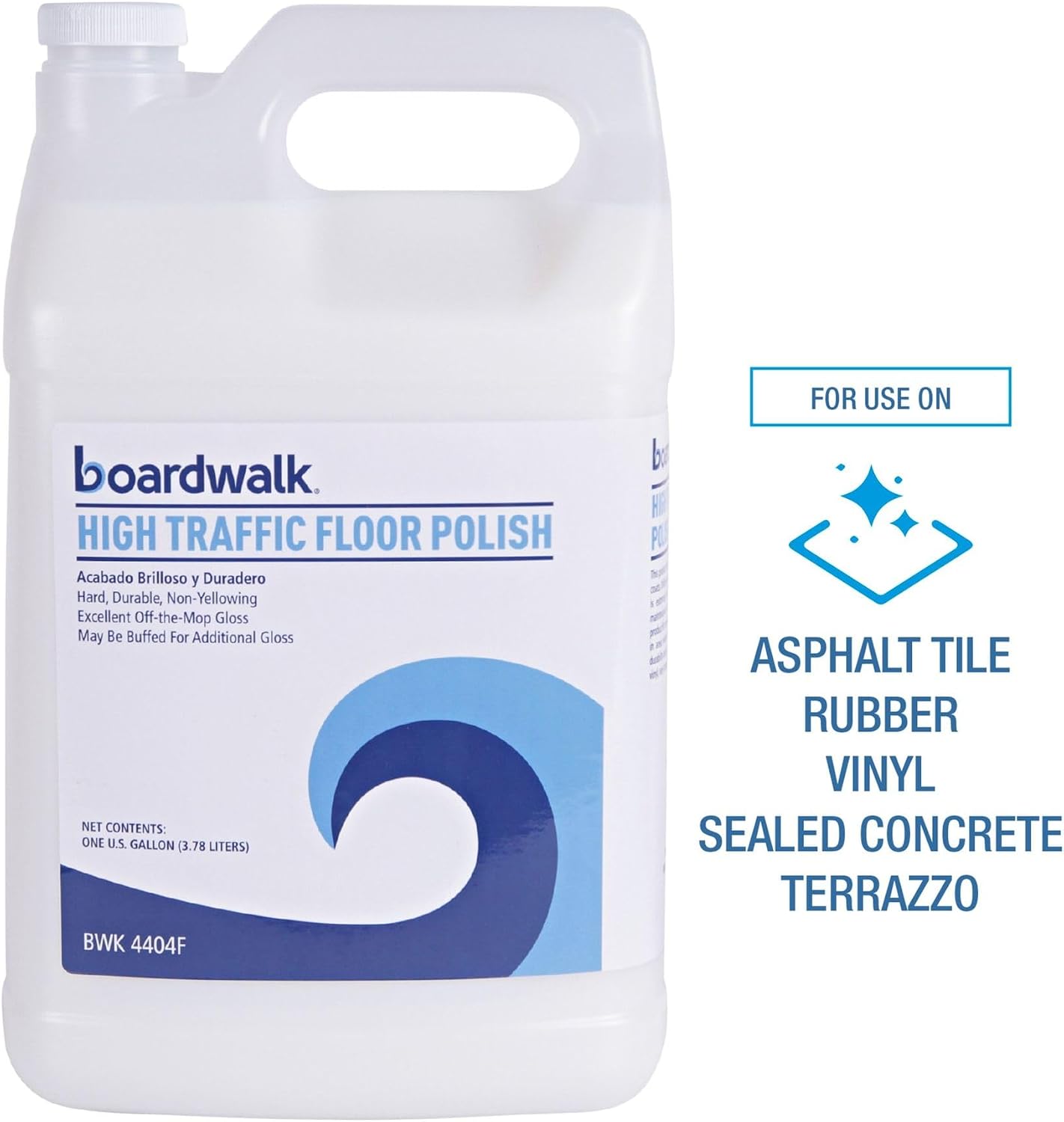 Boardwalk High Traffic Floor Polish, 1 gal Bottle