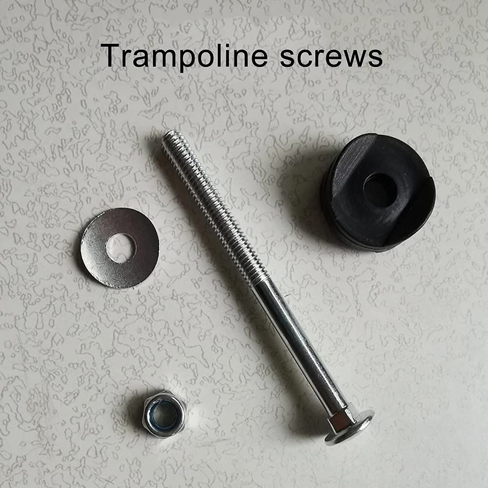 Lyreh Kit Viti Trampolino 12 Pezzi - Bulloni Anti-Allentamento 8.3 Cm Con Chiave - Foto 5