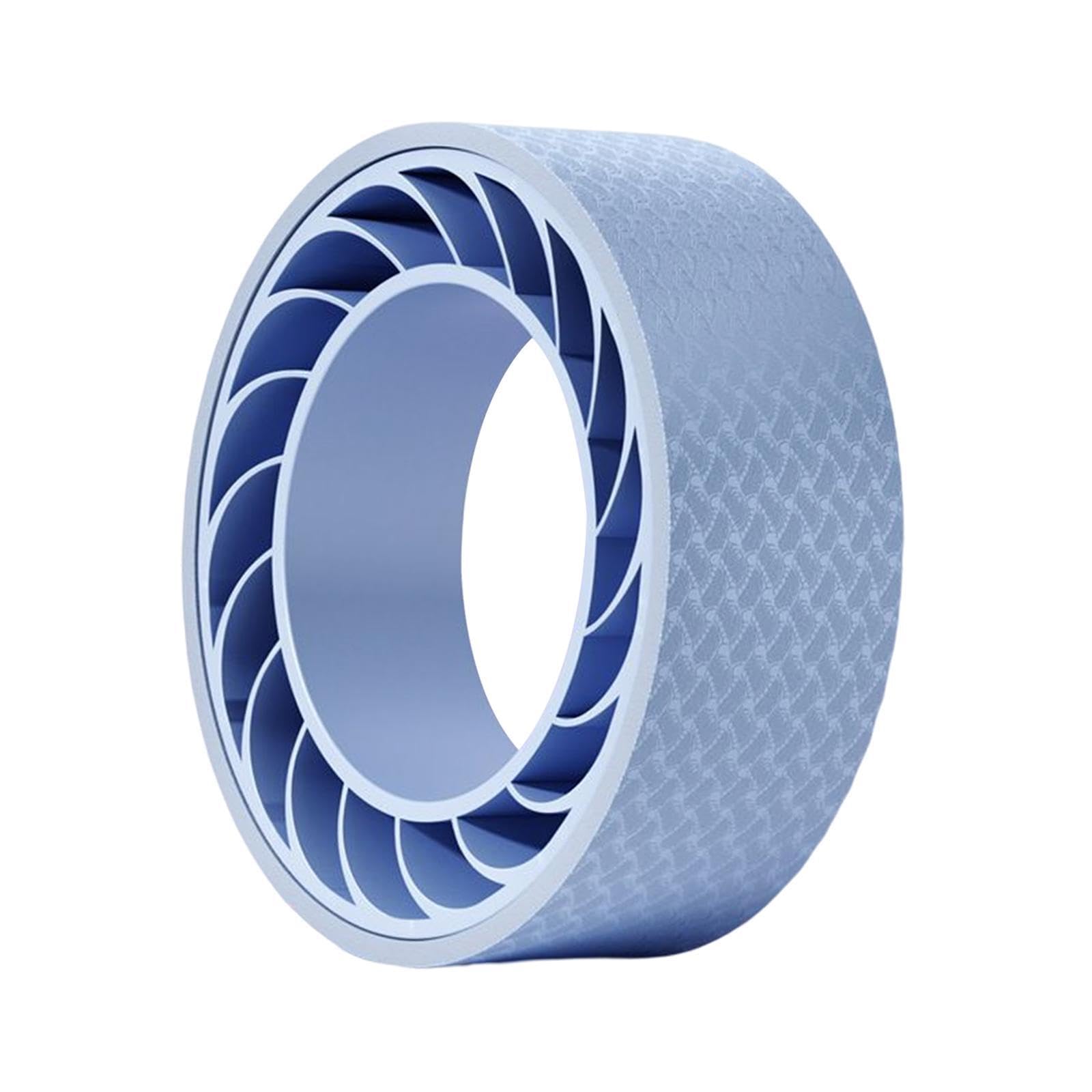 Ruota per Yoga con Rullo massaggiante per Stretching della Schiena di qualità, Stabile per decompressione e rilassamento, assorbe Il Sudore ed è Antiscivolo. Ruota per Yoga e Pilates,