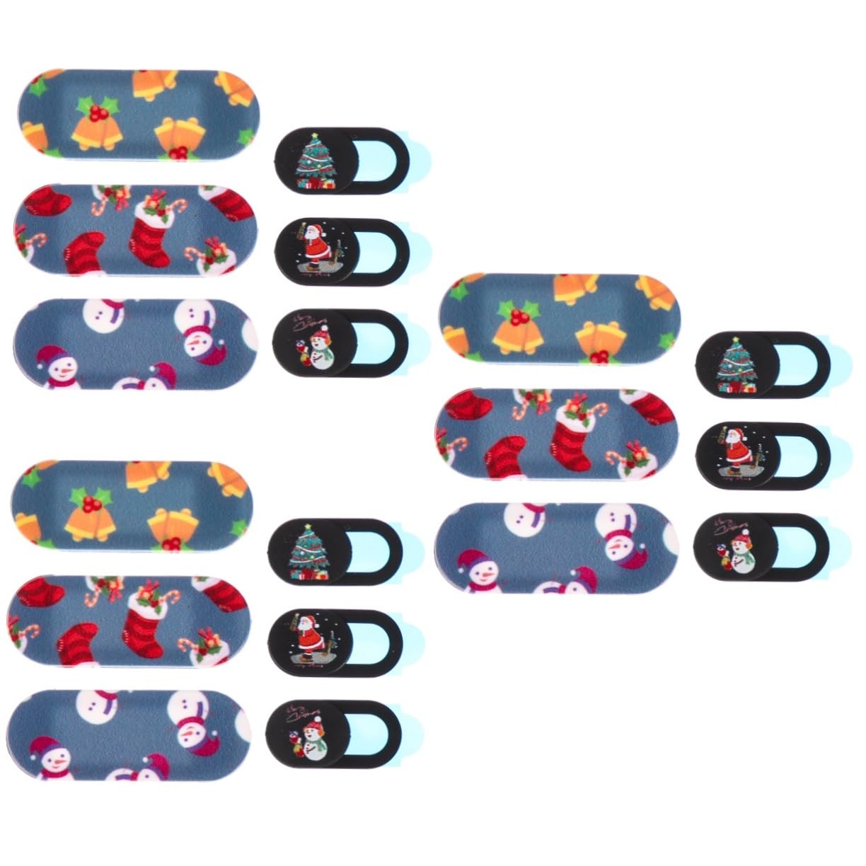 Artibetter 18pezzi Copertura Privacy Webcam Design Natalizio Scorrevole per Laptop e Tablet Protezione Facile e Creativa per La Sicurezza Digitale
