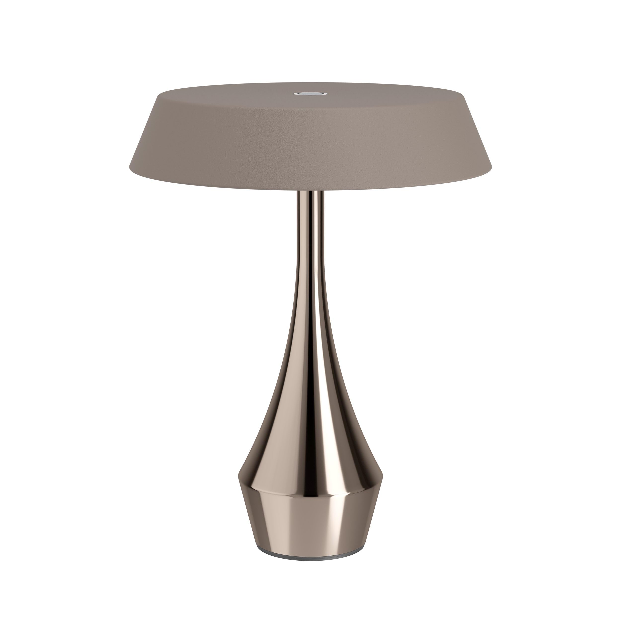 Eglo Lampada da tavolo LED senza fili Turcio, ricaricabile con batteria, touch dimmerabile, luce decorativa da esterno in metallo bronzato, IP44