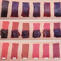 Vista 6 de FAFAMOON - Tintes de tinte labial líquido mate rojo malva intenso, tinte de labios de larga duración, resistente al agua para mujeres, tintes